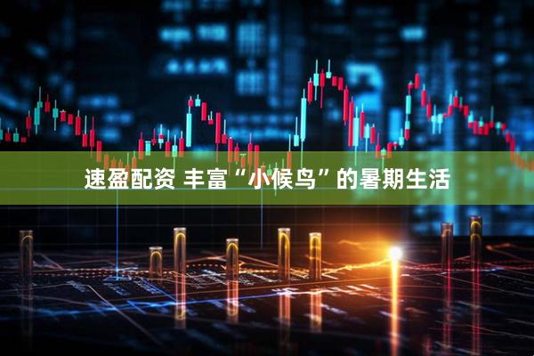 速盈配资 丰富“小候鸟”的暑期生活